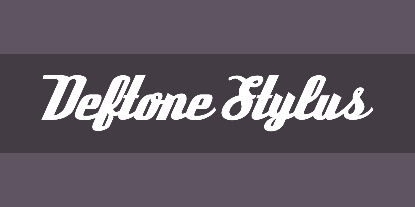 Пример шрифта Deftone Stylus #1